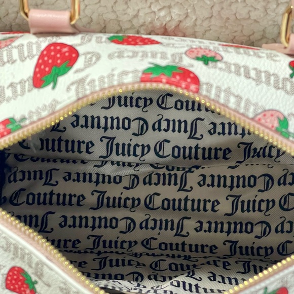 Juicy Couture Strawberry Print Satchel - Picture 7 of 8